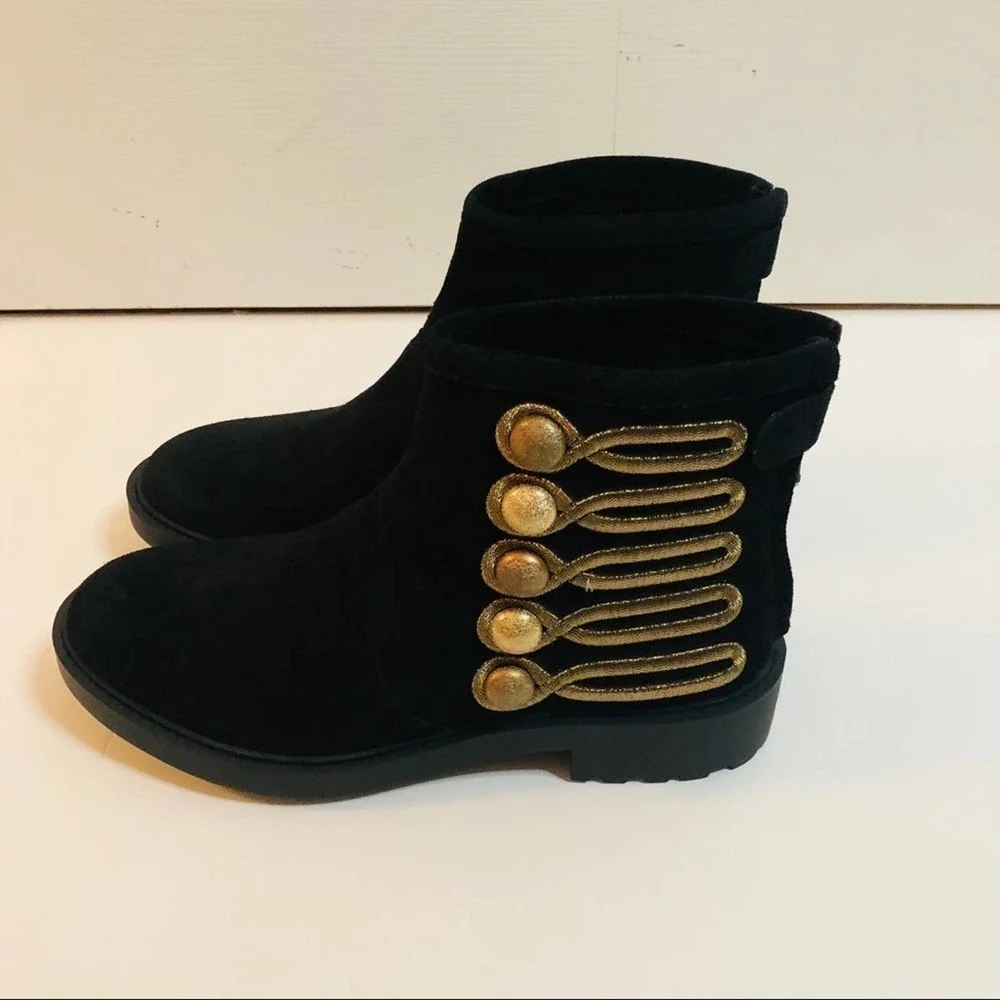 𝅺LINEA Paolo Suede Tanzi Bootie 7.5 New Without Box - Picture 7 of 12